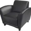 Safco Mayline Santa Cruz Leather Lounge Chair [VCC1] -Office Chairs Unlimited Shop mayline santa cruz leather lounge chair vcc1 black 31533563936919