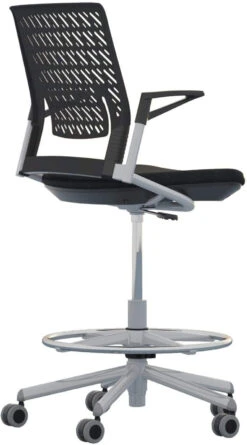 Safco Mayline Thesis Flex Back Stool With Arms [KSX1]