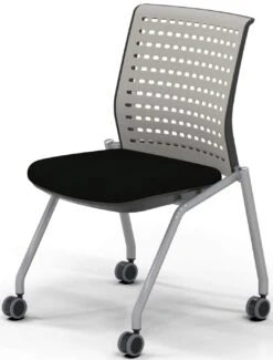 Safco Mayline Thesis Training Chair Armless Black Fabric [KTS2SGBLK]