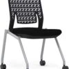 Safco Mayline Thesis Training Chair Armless, Flex Back [KTX2SBBLK]