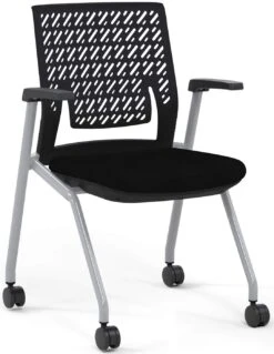 Safco Mayline Thesis Training Chair Arms, Flex Back [KTX1SBBLK]