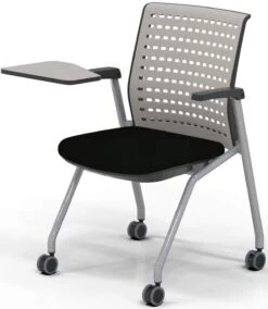 Safco Mayline Thesis Training Chair Arms, Tablet, Black Fabric[ KTS3SGBLK]