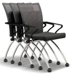 Safco Mayline Valore High Back Mesh Folding Chair With Arms, 2-Pack [TSH1] -Office Chairs Unlimited Shop mayline valore high back mesh folding chair with arms tsh1 31551273828503