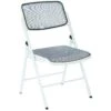 Office Star Modern White Metal ProGrid Mesh Seat & Back Folding Chairs, 2 Pack [81101] -Office Chairs Unlimited Shop office star 2 modern white fabric metal progrid mesh seat back folding chairs 81101 31680338526359
