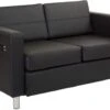 Office Star Ave Six Atlantic Loveseat Black [ATL52-R107] -Office Chairs Unlimited Shop office star ave six atlantic loveseat black atl52 r107 29186784067735
