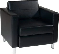 Office Star Ave Six Pacific Faux Leather Armchair [PAC51] -Office Chairs Unlimited Shop office star ave six pacific faux leather armchair pac51 black 29574641680535