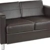 Office Star Ave Six Pacific Faux Leather Love Seat [PAC52] -Office Chairs Unlimited Shop office star ave six pacific faux leather love seat pac52 espresso 29160936833175