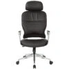 Office Star Bonded Leather Managers Chair With Headrest In Black [32-E33P91A7HL] -Office Chairs Unlimited Shop office star bonded leather managers chair with headrest in black 32 e33p91a7hl 13693438361740