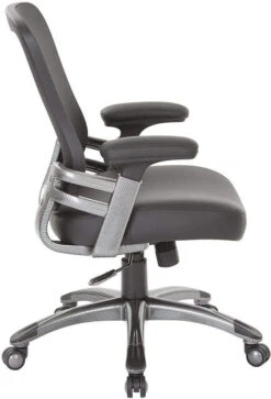 Office Star Faux Leather Mesh Back Manager’s Chair [EMH6918T] -Office Chairs Unlimited Shop office star faux leather mesh back manager s chair emh6918t 31664294789271