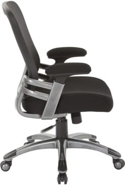 Office Star Faux Leather Mesh Back Manager’s Chair [EMH6918T] -Office Chairs Unlimited Shop office star faux leather mesh back manager s chair emh6918t 31685940543639