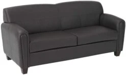 Office Star OSP Furniture® Espresso Faux Leather Sofa [SL2573-U1]