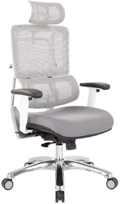 Office Star Pro-Line II™ Breathable White Vertical Mesh Chair [99661WHRW-5811]