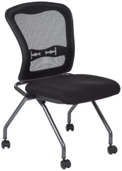 Office Star Pro Line II Folding Mesh Chairs, 2-Pack [84220]