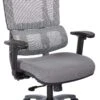 Office Star Pro-Line II™ Vertical Grey Mesh Back Chair Titanium Base [99667THRS-5811]
