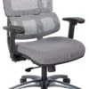 Office Star Pro-Line II™ Vertical Grey Mesh Chair Titanium Base [99667T-5811]