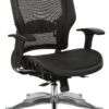 Office Star Space Seating® Black Vertical Mesh Back Chair [63-T117C63C]