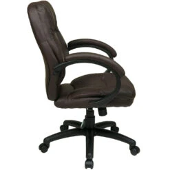 Office Star Work Smart™ Deluxe Faux Leather Managers Chair [FL605] -Office Chairs Unlimited Shop office star work smart deluxe faux leather managers chair fl605 13693487972492