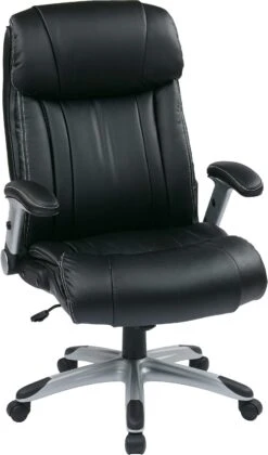 Office Star Work Smart™ Executive Bonded Leather Chair Black [ECH38665A-EC3]