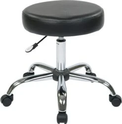 Office Star Work Smart Office Exam Stool With Chrome Finish [ST428V]