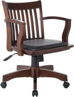 OSP Designs Deluxe Wood Bankers Desk Chair [108] -Office Chairs Unlimited Shop osp designs deluxe wood bankers desk chair 108 espresso with black seat 108es 3 31672614256791