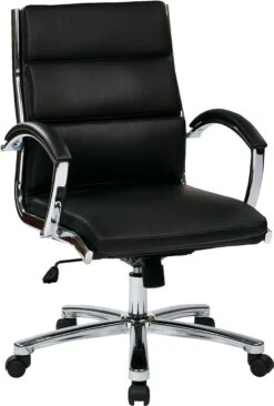 OSP Designs Mid Back Executive Faux Leather Chair [FL5388C]