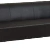 OSP Furniture® Black Leather Office Sofa With Cherry Legs [SL8473] -Office Chairs Unlimited Shop osp furniture black leather office sofa with cherry legs sl8473 tail gate delivery 31622970736791