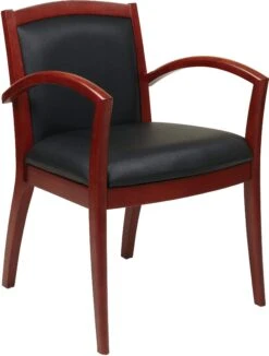 OSP Furniture® Napa Cherry Guest Chair Full Cushion Back [NAP97CHY] -Office Chairs Unlimited Shop osp furniture napa cherry guest chair full cushion back nap97chy black 31551533383831