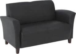OSP Furniture® Wine Eco Leather Office Loveseat [SL2272-EC6] -Office Chairs Unlimited Shop osp furniture wine eco leather office loveseat sl2272ec6 black ec3 standard tailgate delivery 31658092167319