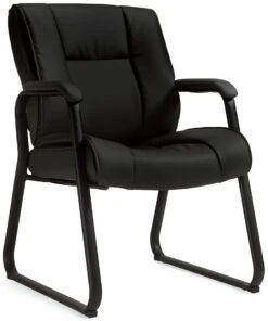 OTG™ Sled Base Luxhide Leather Guest Chair [OTG2782]