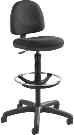 Precision Extended-Height Chair Footring Black [3401BL]