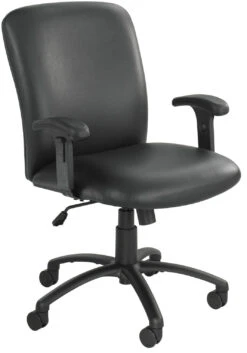 Safco 500 Lb. Heavy Duty Office Chair [3490] -Office Chairs Unlimited Shop safco 500 lb heavy duty office chair 3490 black vinyl bv adj height t shape arms 3496bl 70 31615990005911