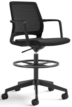 Safco Medina Extended-Height Drafting Chair [6827BL]