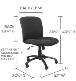 Safco Mid Back 24/7 Chair With 500 Lb. Capacity [3491] -Office Chairs Unlimited Shop safco mid back 24 7 chair with 500 lb capacity 3491 38646244540664
