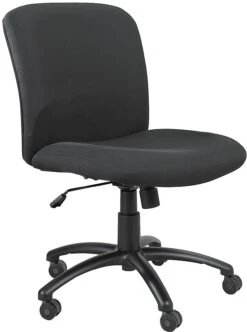 Safco Mid Back 24/7 Chair With 500 Lb. Capacity [3491] -Office Chairs Unlimited Shop safco mid back 24 7 chair with 500 lb capacity 3491 black fabric bl no arms 29053016604823