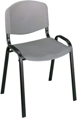 Safco Polypropylene Stacking Chairs, 4 Pack [4185] -Office Chairs Unlimited Shop safco polypropylene stacking chairs 4 pack 4185 charcoal ch no chair connectors 31684507631767