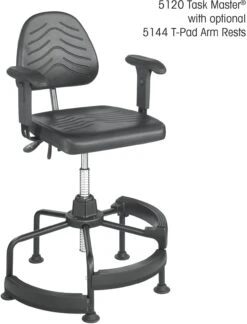 Safco TaskMaster® Industrial Stool [5120] -Office Chairs Unlimited Shop safco taskmaster reg industrial stool 5120 add adjustable t arms 5144 124 2 5 nylon glides included 31610628472983