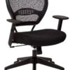 Space Seating® Air Grid Deluxe Mesh Task Chair, Black [5500] -Office Chairs Unlimited Shop space seating air grid deluxe mesh task chair black 5500 32750719369367