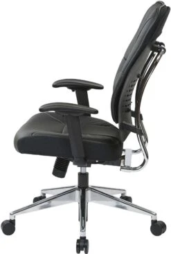 Space Seating® Black Bonded Leather Managers Chair [32-E33P918P] -Office Chairs Unlimited Shop space seating black bonded leather managers chair 32 e33p918p 13692829466764