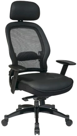 Space Seating Deluxe Matrex Back Mesh Office Chair [25004] -Office Chairs Unlimited Shop space seating deluxe matrex back mesh office chair 25004 top grain leather 27008 65 38089391472888