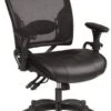 Space Seating® Ergonomic Mesh Desk Chair With Leather Seat [6876] -Office Chairs Unlimited Shop space seating ergonomic mesh desk chair with leather seat 6876 29454744518807