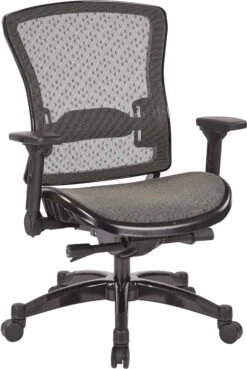 Space Seating® Executive Breathable Mesh Back Chair With Flip Arms [317-R22C7KF7]
