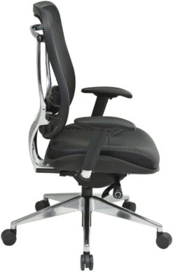 Space Seating® Executive High Back Mesh Chair Leather Seat [818A-41P9C1A8] -Office Chairs Unlimited Shop space seating executive high back mesh chair leather seat 818a 41p9c1a8 31692500631703