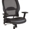 Space Seating Leather Air Grid Chair With Headrest [57906] -Office Chairs Unlimited Shop space seating leather air grid chair with headrest 57906 29479112179863