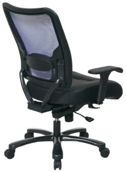 Space Seating Mesh Back Leather Big And Tall Chair [75-47A773] -Office Chairs Unlimited Shop space seating mesh back leather big and tall chair 75 47a773 31852728516759