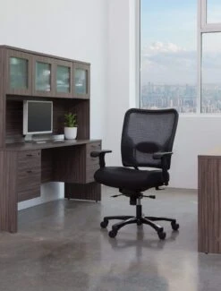 Space Seating Mesh Back Leather Big And Tall Chair [75-47A773] -Office Chairs Unlimited Shop space seating mesh back leather big and tall chair 75 47a773 31852779503767