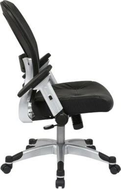 Space Seating® Professional Light Air Grid® Back Bonded Leather Chair [327-E36C61F6] -Office Chairs Unlimited Shop space seating professional light air grid back bonded leather chair 327 e36c61f6 29016636096663