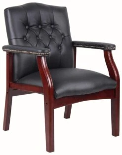 Boss Traditional Hardwood Frame Visitors Chair [B959]