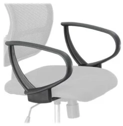 Vue™ Extended-Height Mesh Chair Loop Arms Set [3396BL]