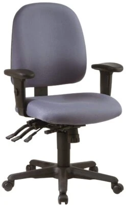 Work Smart Adjustable Ergonomic Fabric Office Chair [43808]