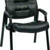 Work Smart™ Bonded Leather Visitors Chair [EC8124] -Office Chairs Unlimited Shop work smart bonded leather visitors chair ec8124 black 29498401226903